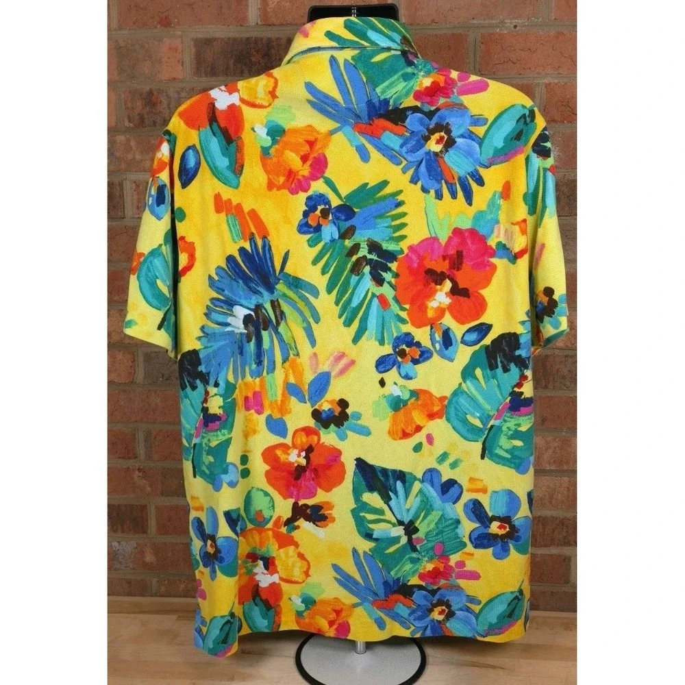 Polo Ralph Lauren Floral All Over 2XL Classic Fit Short Sleeve Pique Polo Shirt